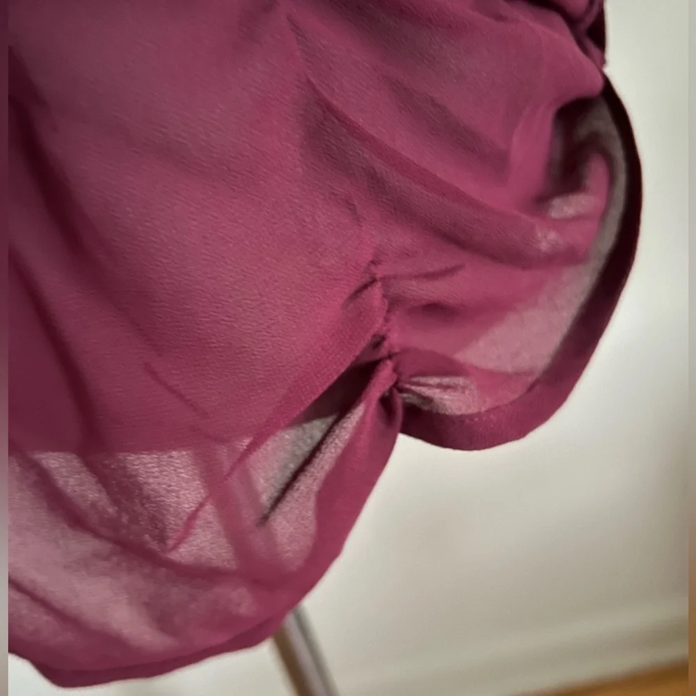 Naked Zebra Heartbeeps Strappy Cami Top | Burgundy Wine Color | Size S
